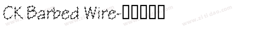 CK Barbed Wire字体转换